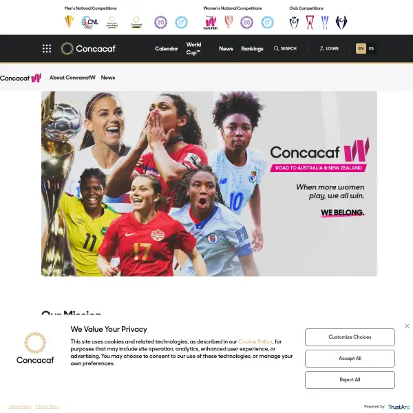 ConcacafW #WeBelong